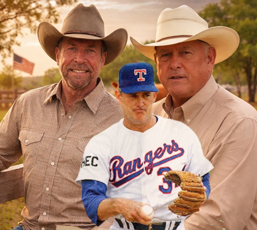 DEL “MISMO RANCHO”: CHUCK NORRIS Y NOLAN RYAN
